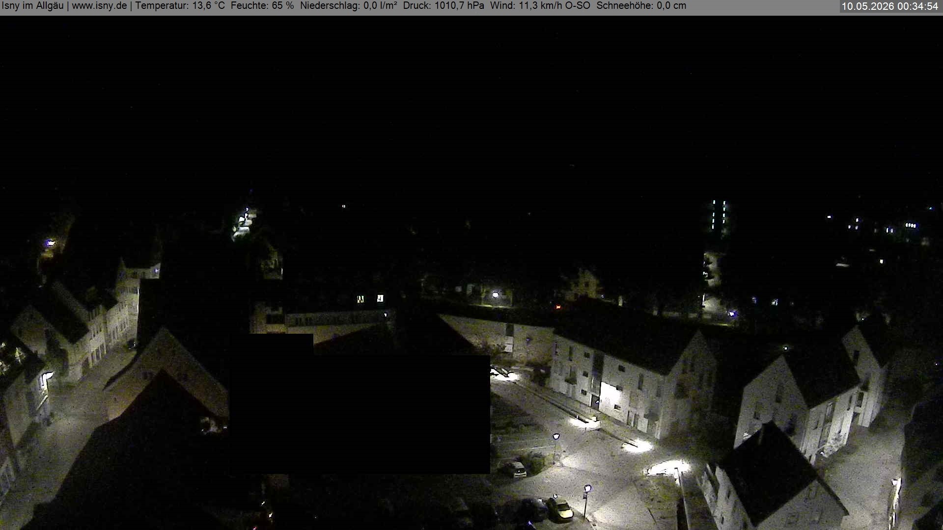 Archiv Foto Webcam Isny im Allgäu - Blick auf die Kirche St. Maria