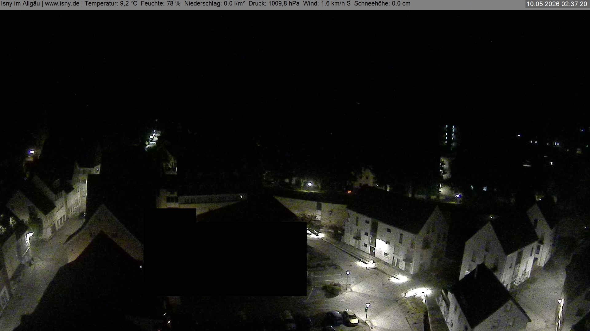 Archiv Foto Webcam Isny im Allgäu - Blick auf die Kirche St. Maria