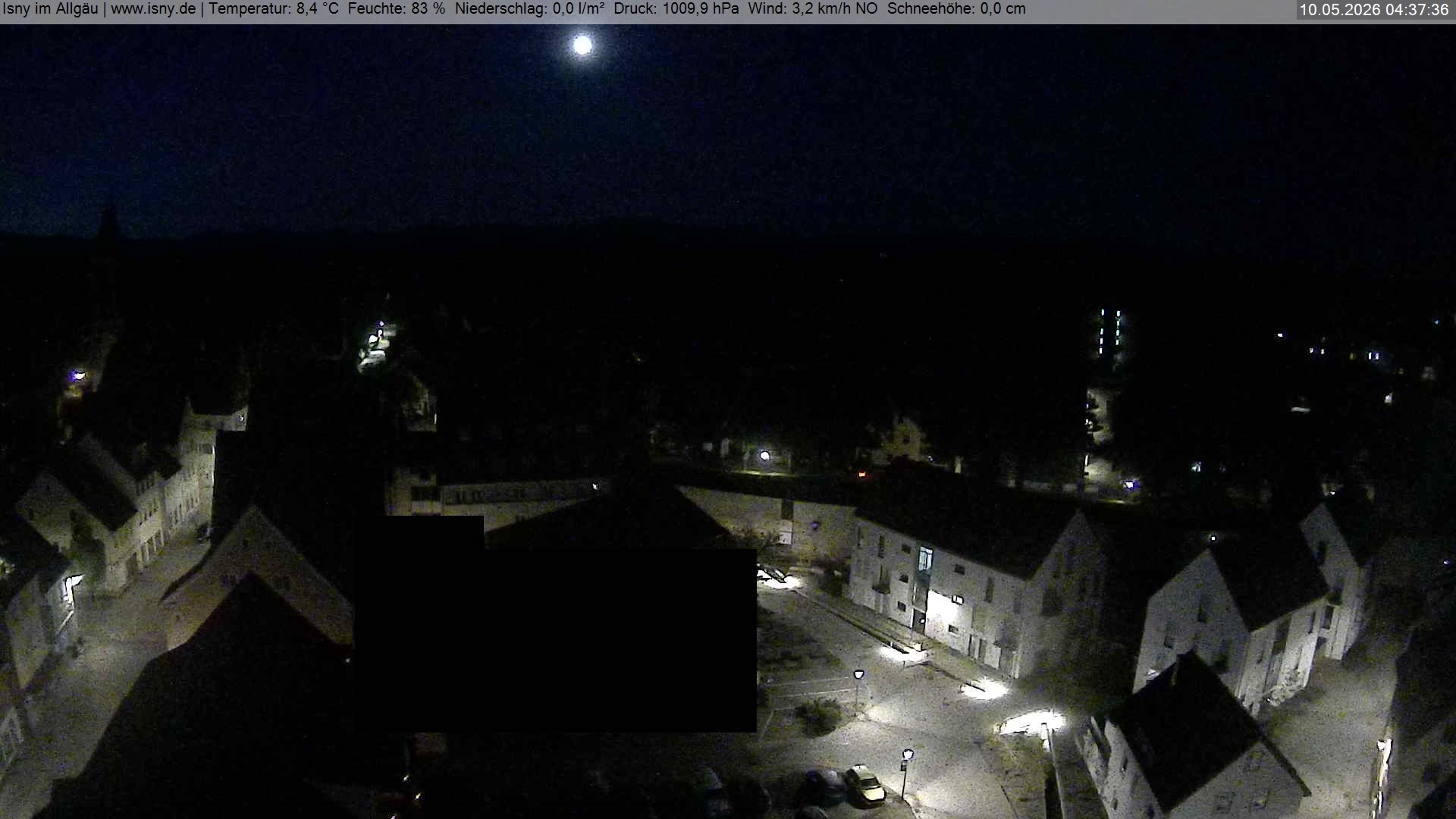 Archiv Foto Webcam Isny im Allgäu - Blick auf die Kirche St. Maria