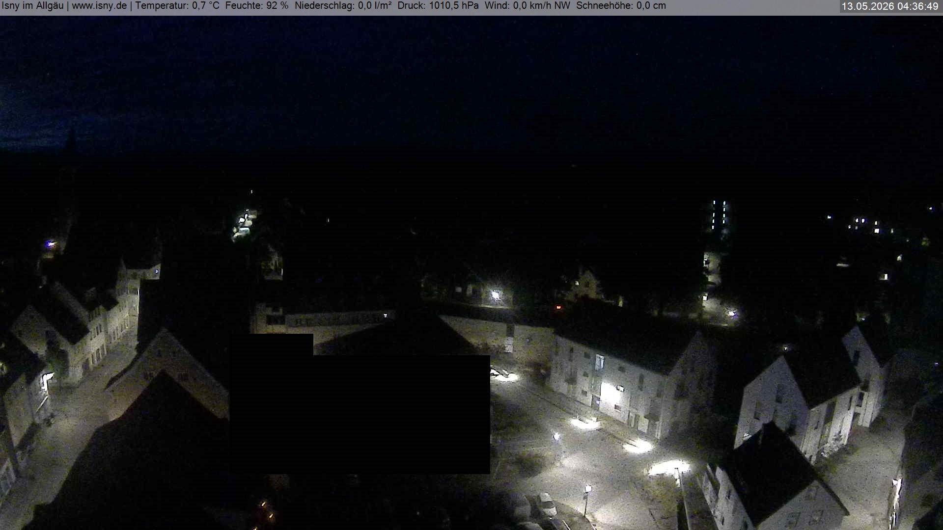 Archiv Foto Webcam Isny im Allgäu - Blick auf die Kirche St. Maria