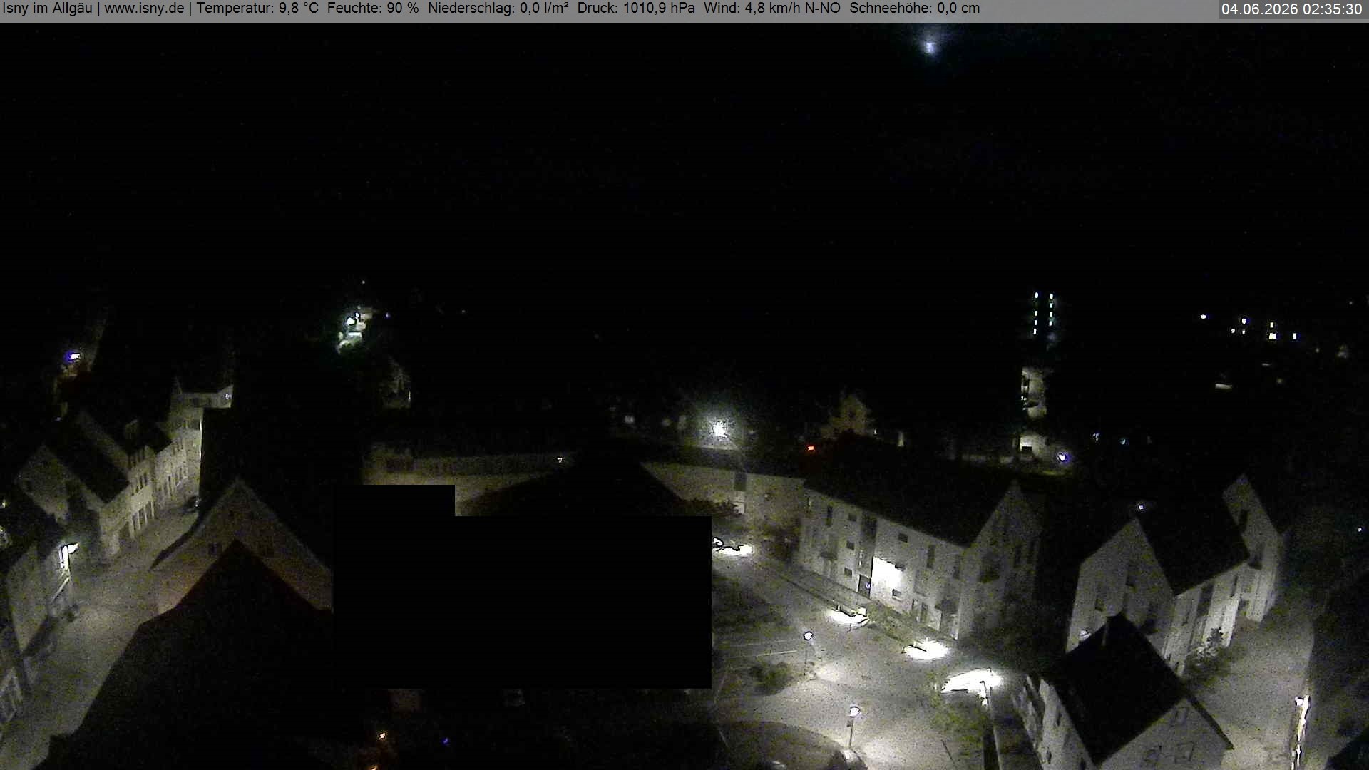 Archiv Foto Webcam Isny im Allgäu - Blick auf die Kirche St. Maria