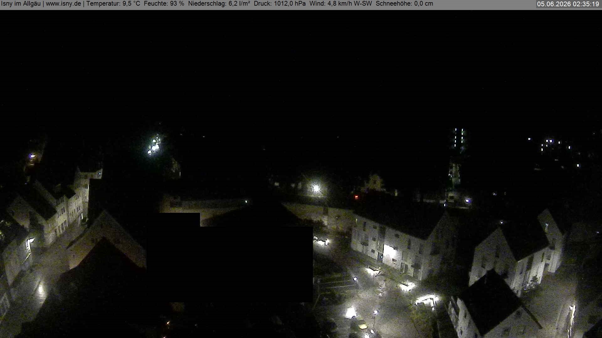 Archiv Foto Webcam Isny im Allgäu - Blick auf die Kirche St. Maria