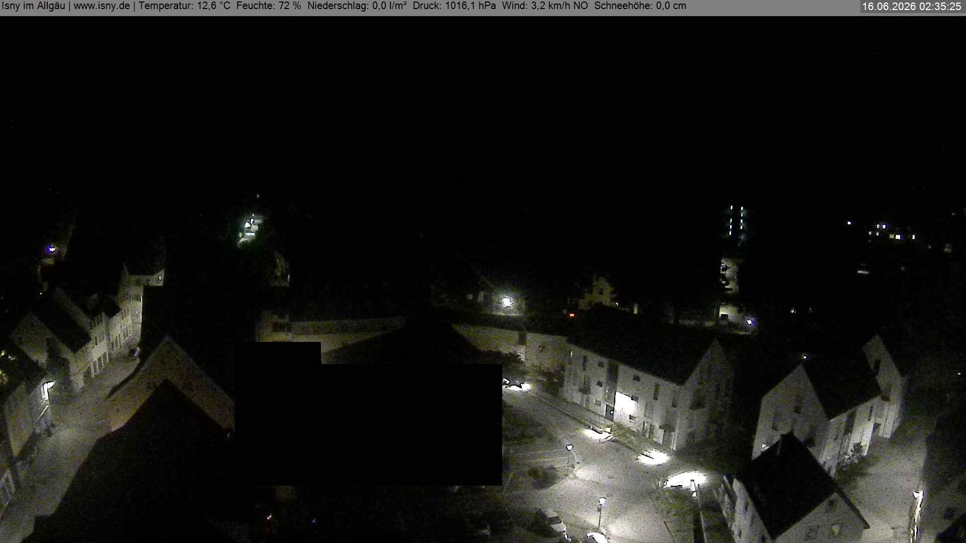 Archiv Foto Webcam Isny im Allgäu - Blick auf die Kirche St. Maria