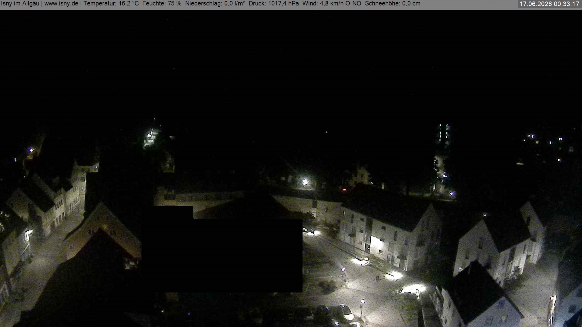 Archiv Foto Webcam Isny im Allgäu - Blick auf die Kirche St. Maria