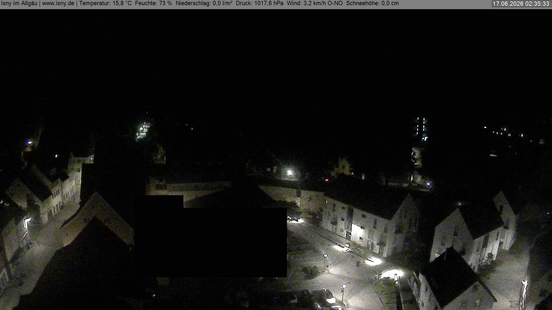 Archiv Foto Webcam Isny im Allgäu - Blick auf die Kirche St. Maria