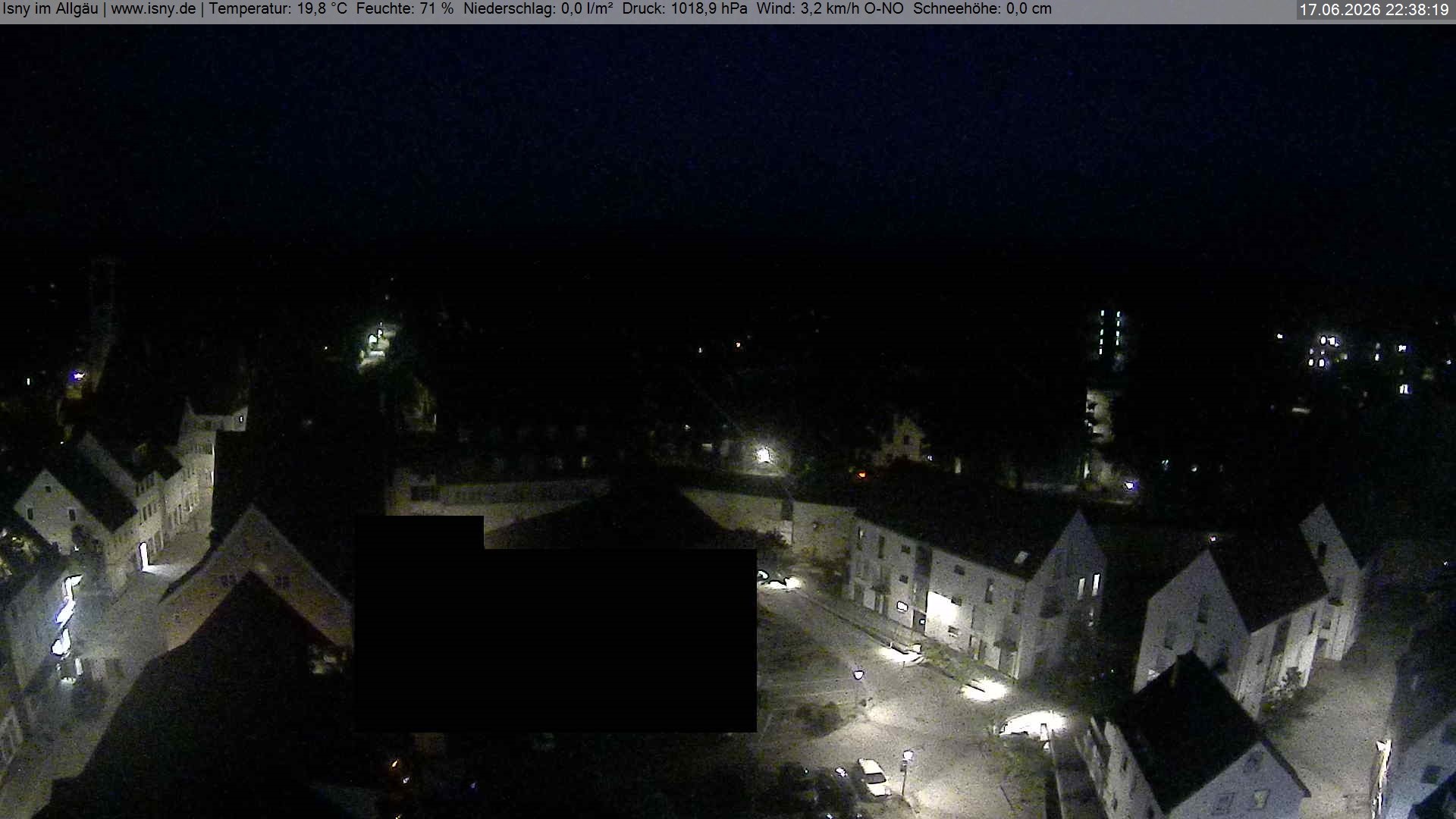 Archiv Foto Webcam Isny im Allgäu - Blick auf die Kirche St. Maria
