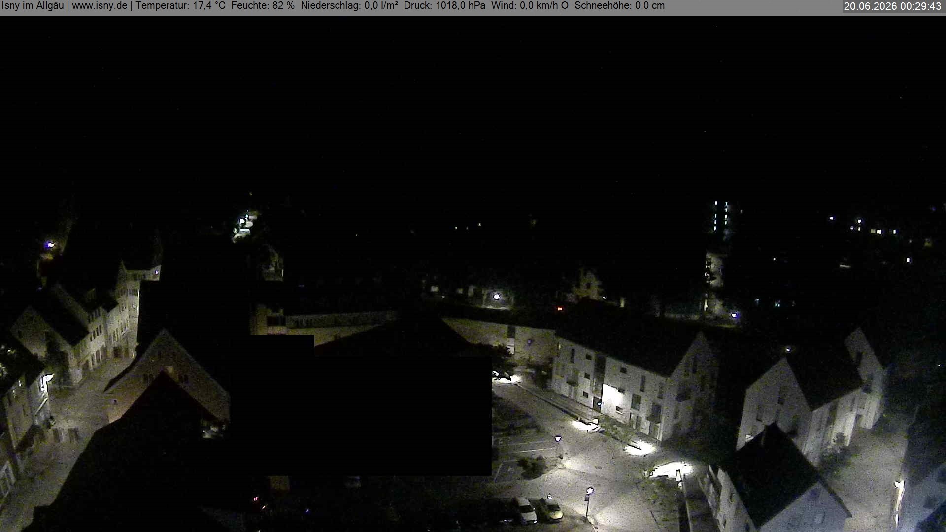 Archiv Foto Webcam Isny im Allgäu - Blick auf die Kirche St. Maria