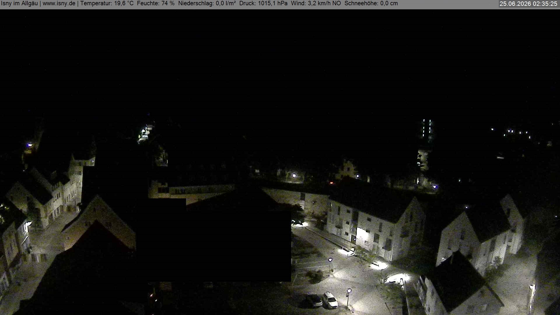 Archiv Foto Webcam Isny im Allgäu - Blick auf die Kirche St. Maria