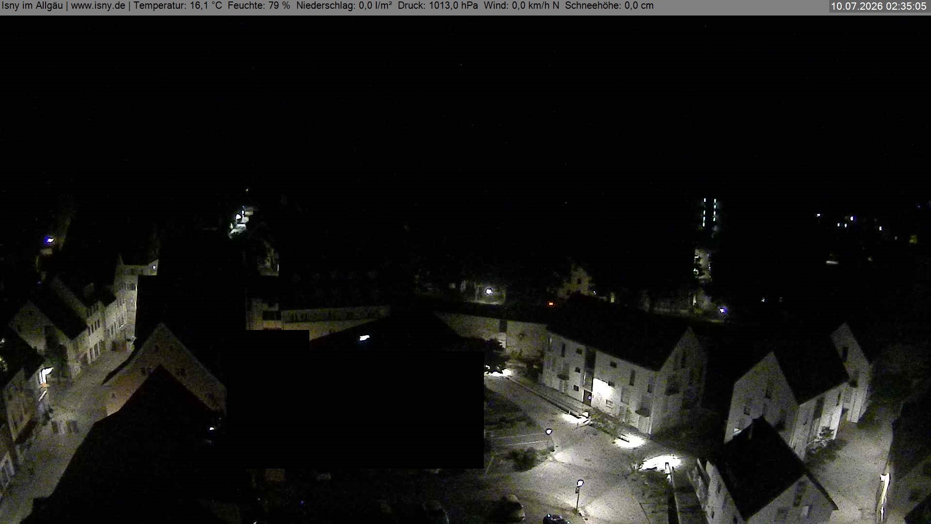 Archiv Foto Webcam Isny im Allgäu - Blick auf die Kirche St. Maria