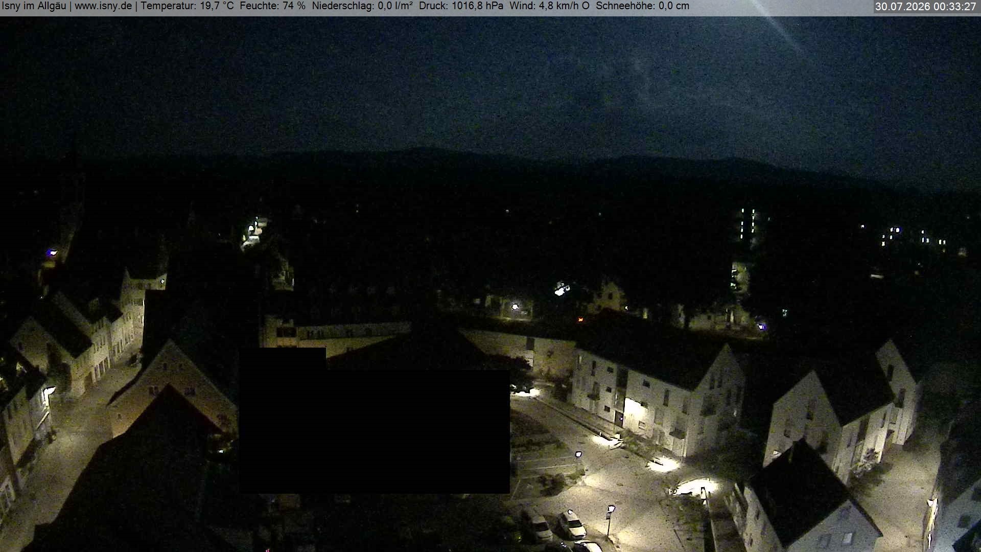 Archiv Foto Webcam Isny im Allgäu - Blick auf die Kirche St. Maria