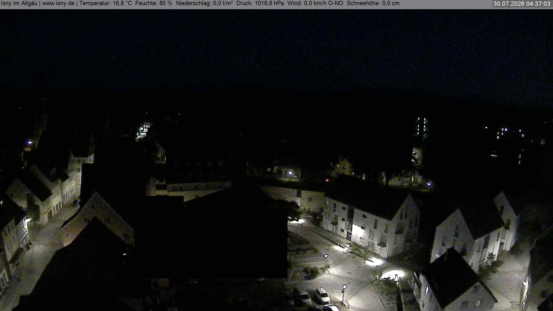 Archiv Foto Webcam Isny im Allgäu - Blick auf die Kirche St. Maria