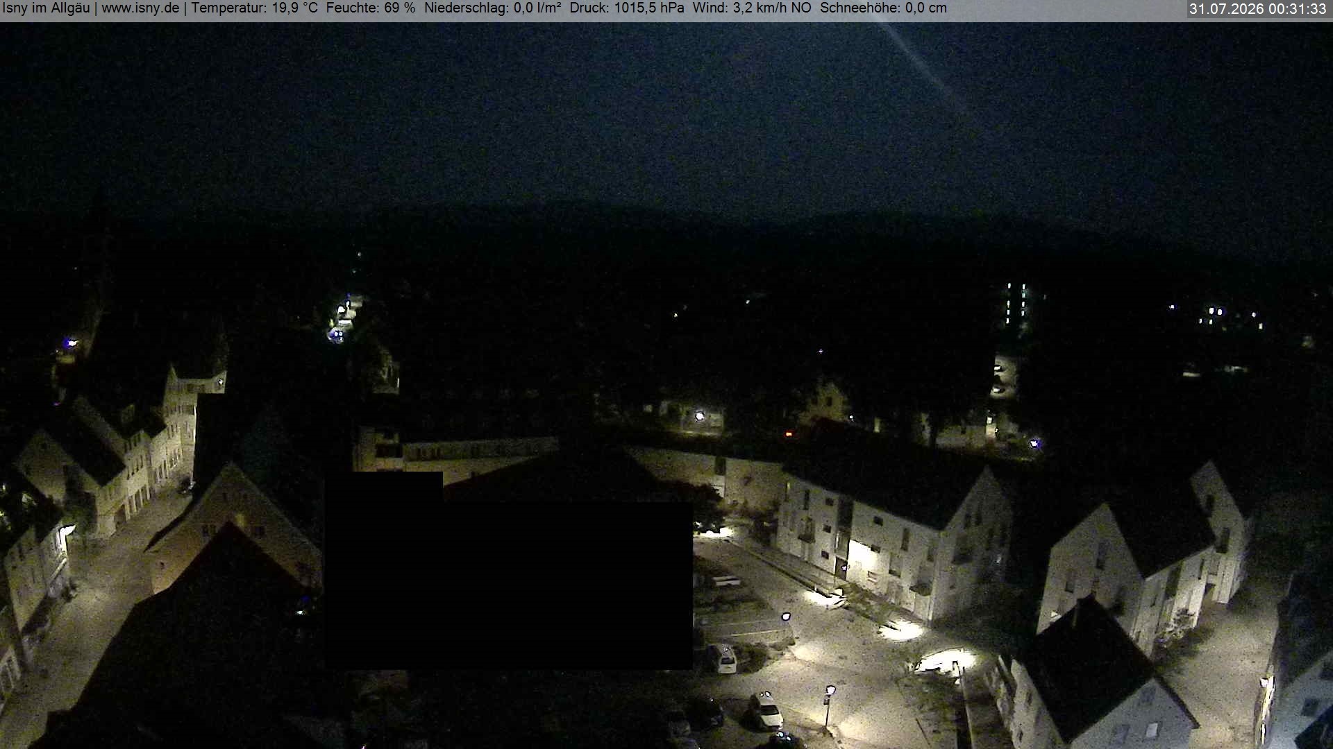Archiv Foto Webcam Isny im Allgäu - Blick auf die Kirche St. Maria