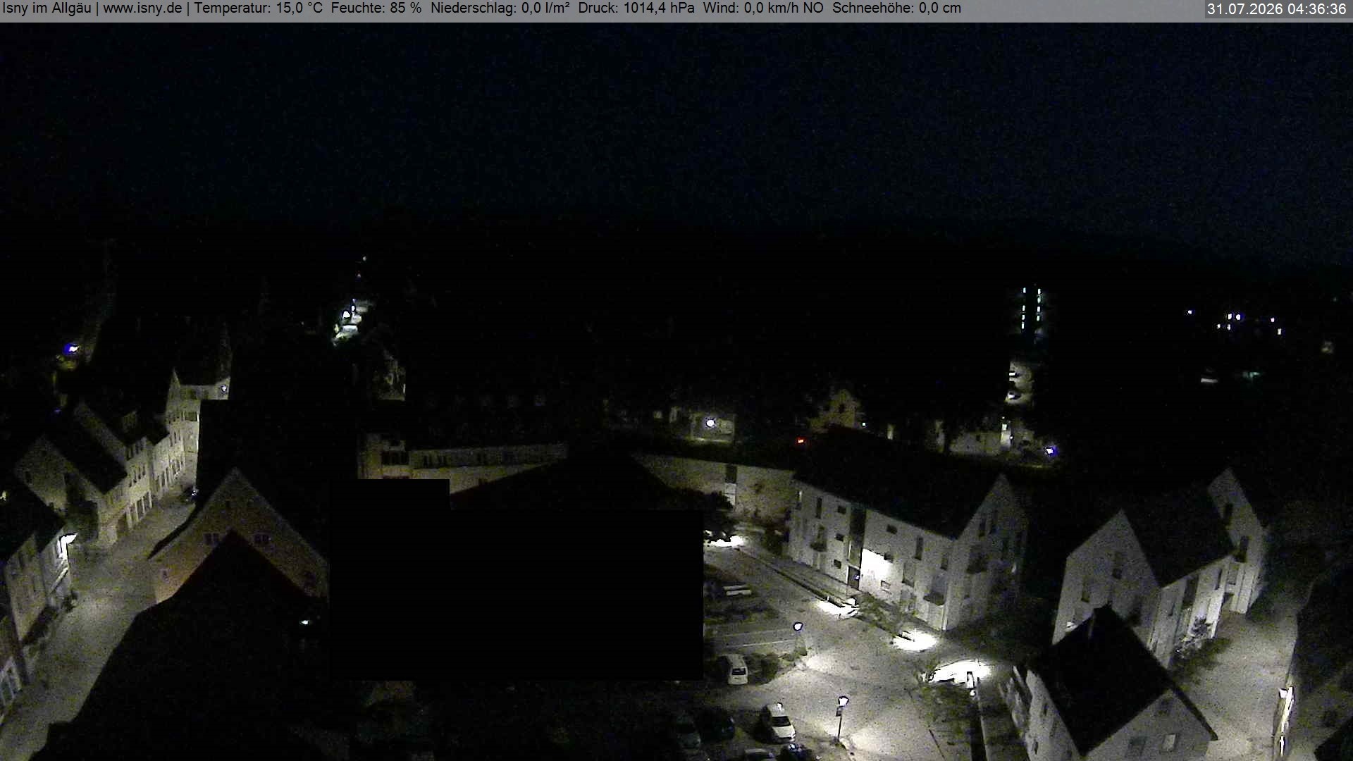 Archiv Foto Webcam Isny im Allgäu - Blick auf die Kirche St. Maria