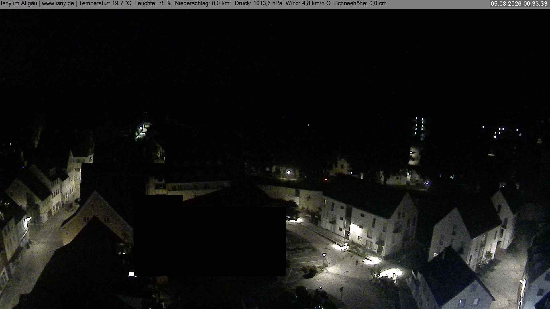 Archiv Foto Webcam Isny im Allgäu - Blick auf die Kirche St. Maria
