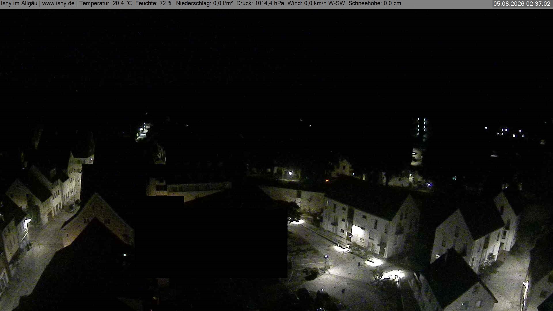 Archiv Foto Webcam Isny im Allgäu - Blick auf die Kirche St. Maria