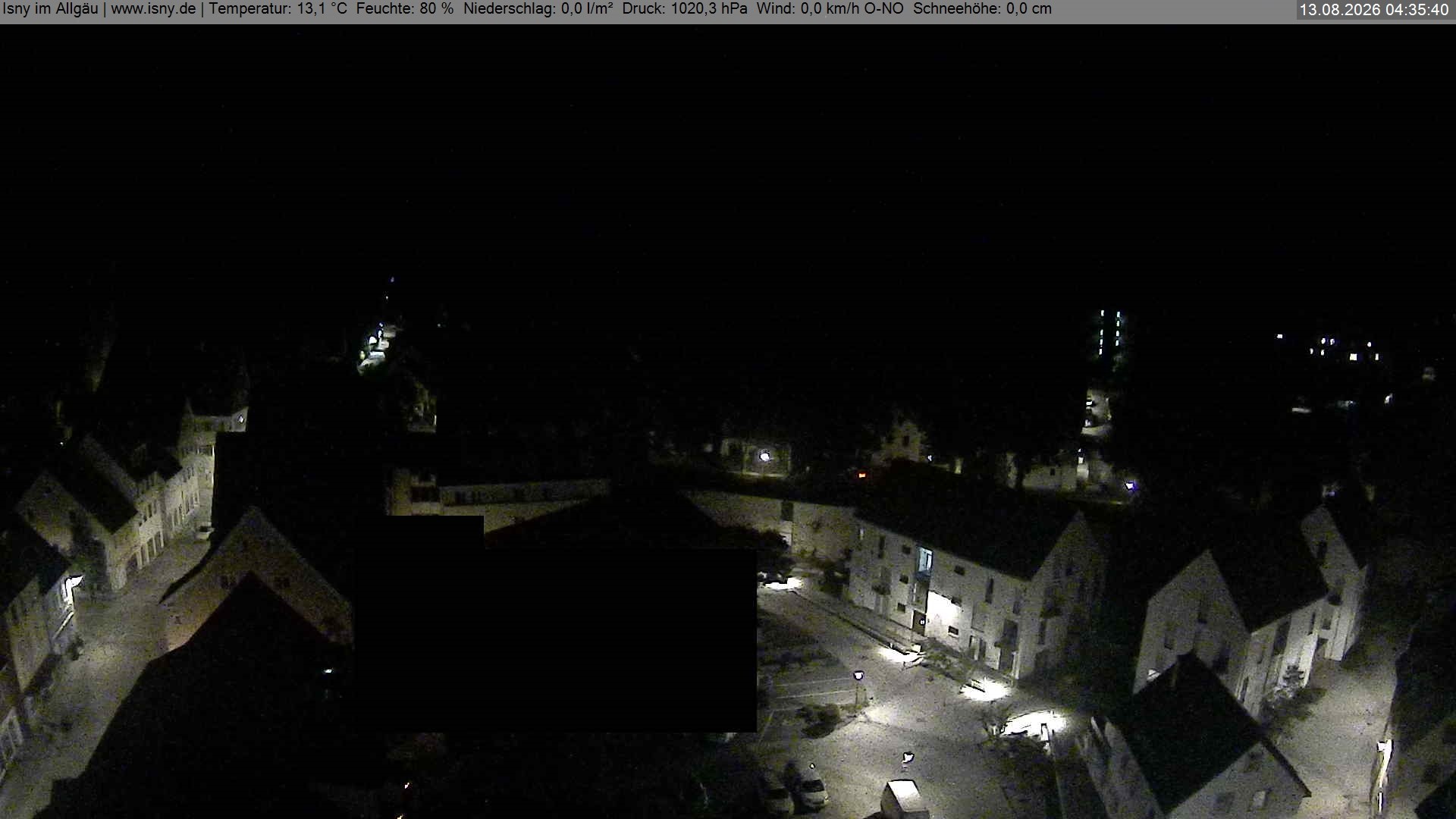 Archiv Foto Webcam Isny im Allgäu - Blick auf die Kirche St. Maria