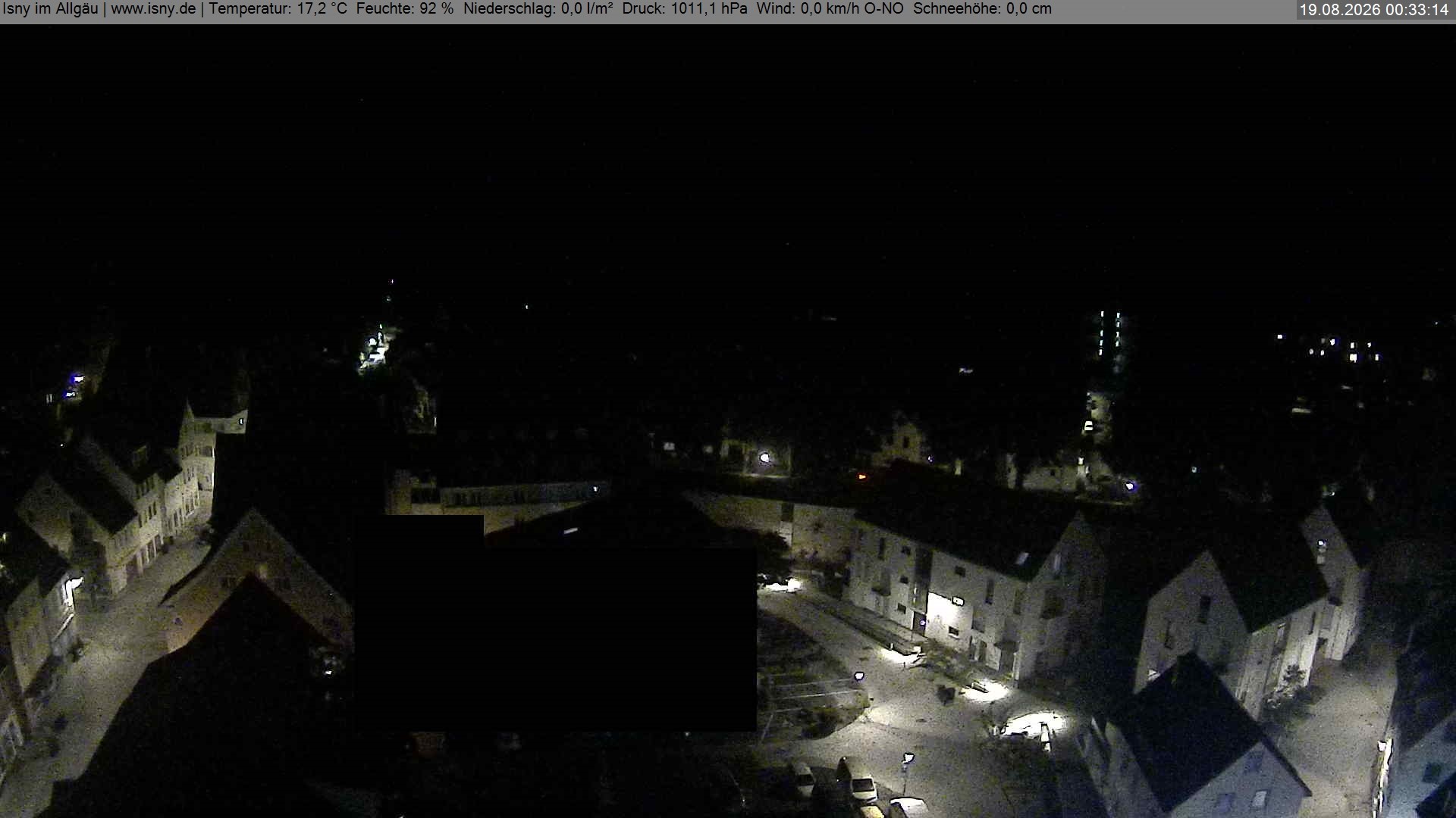 Archiv Foto Webcam Isny im Allgäu - Blick auf die Kirche St. Maria