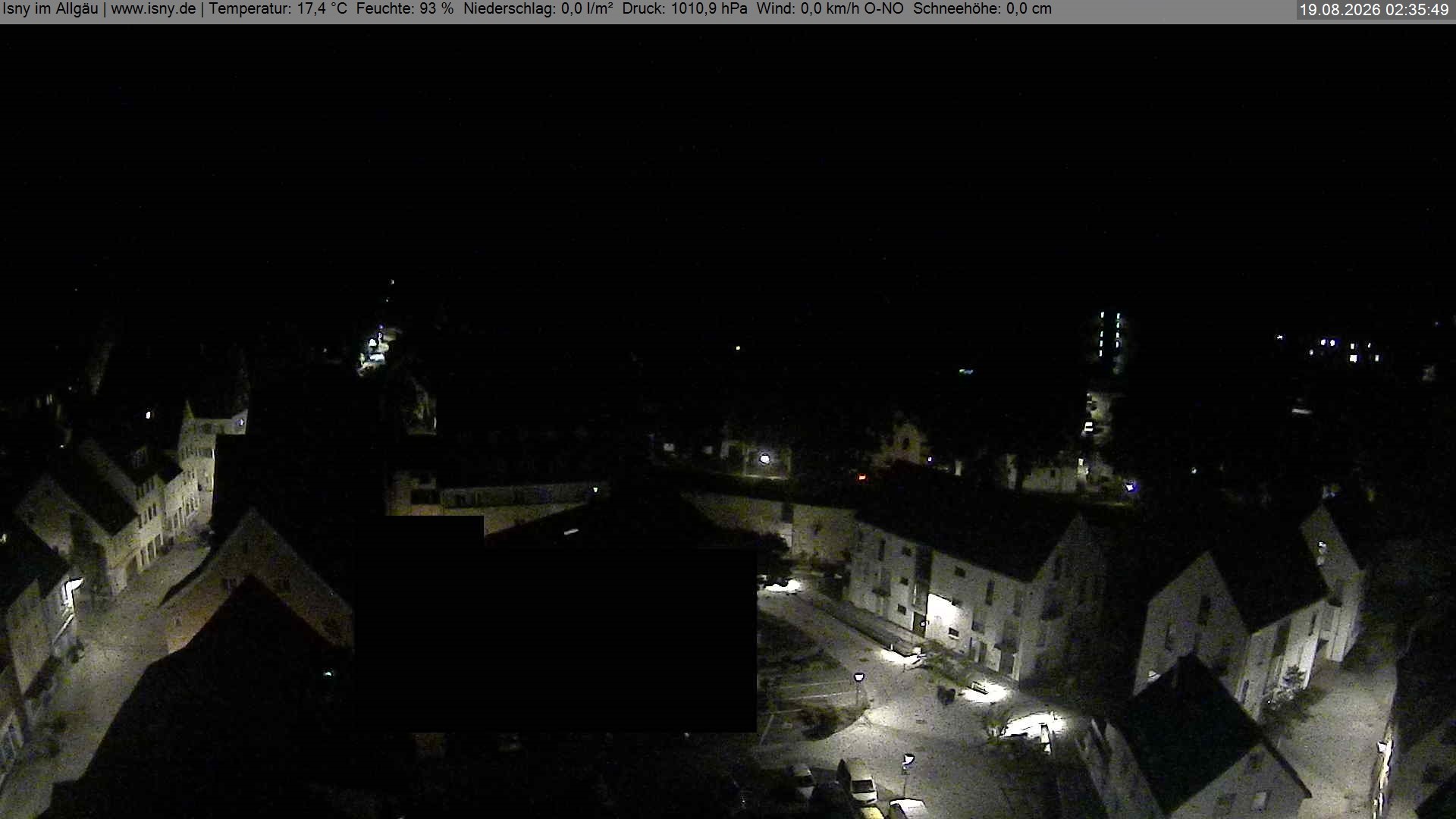 Archiv Foto Webcam Isny im Allgäu - Blick auf die Kirche St. Maria