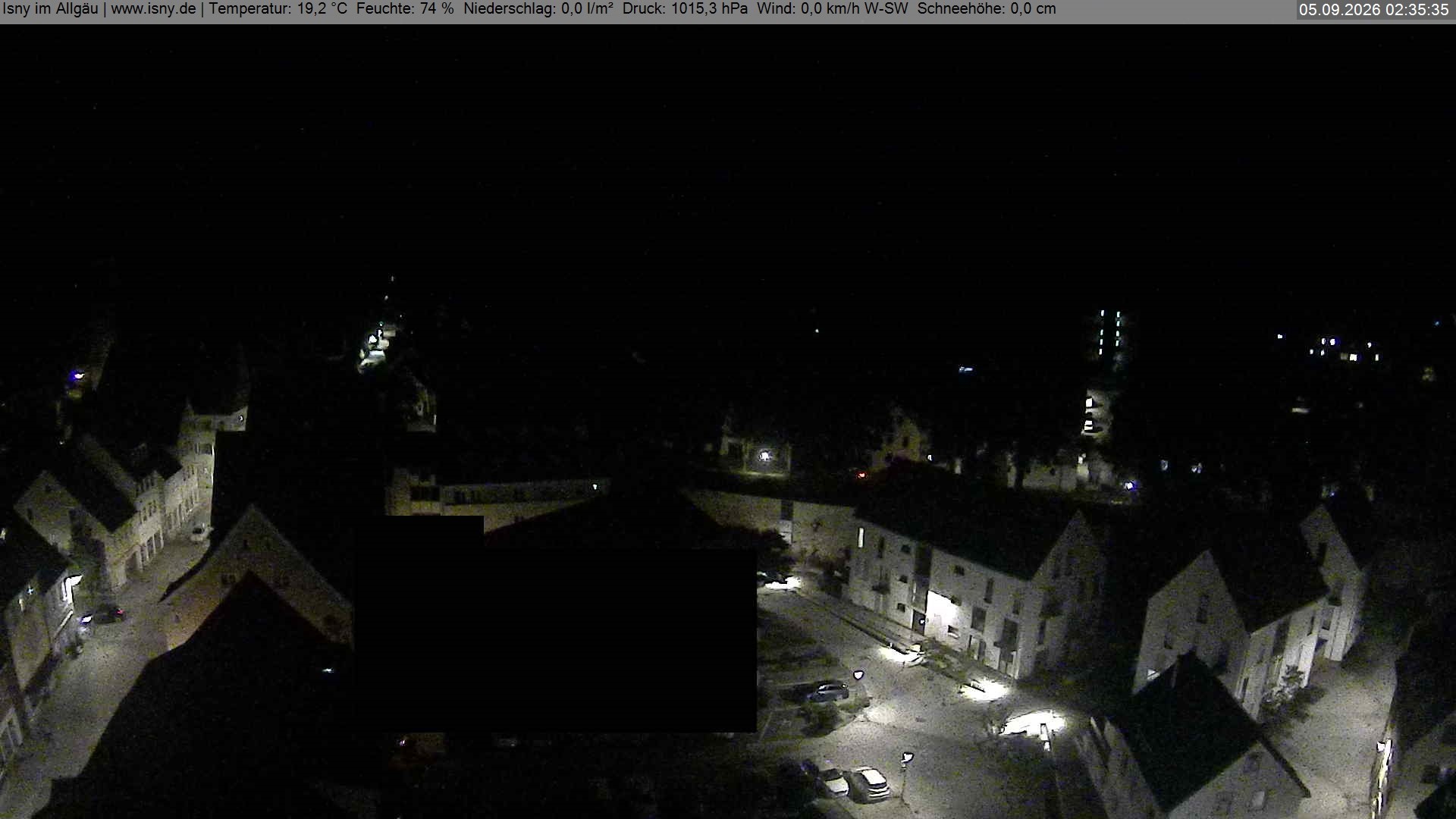 Archiv Foto Webcam Isny im Allgäu - Blick auf die Kirche St. Maria