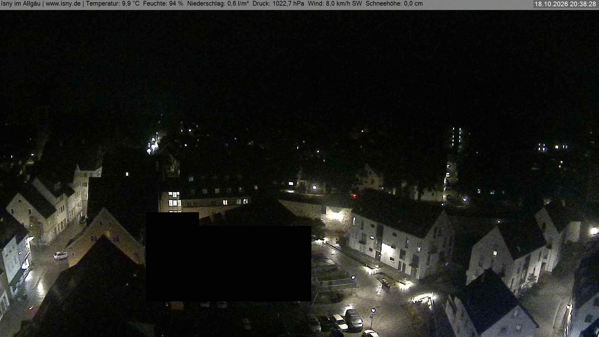 Archiv Foto Webcam Isny im Allgäu - Blick auf die Kirche St. Maria