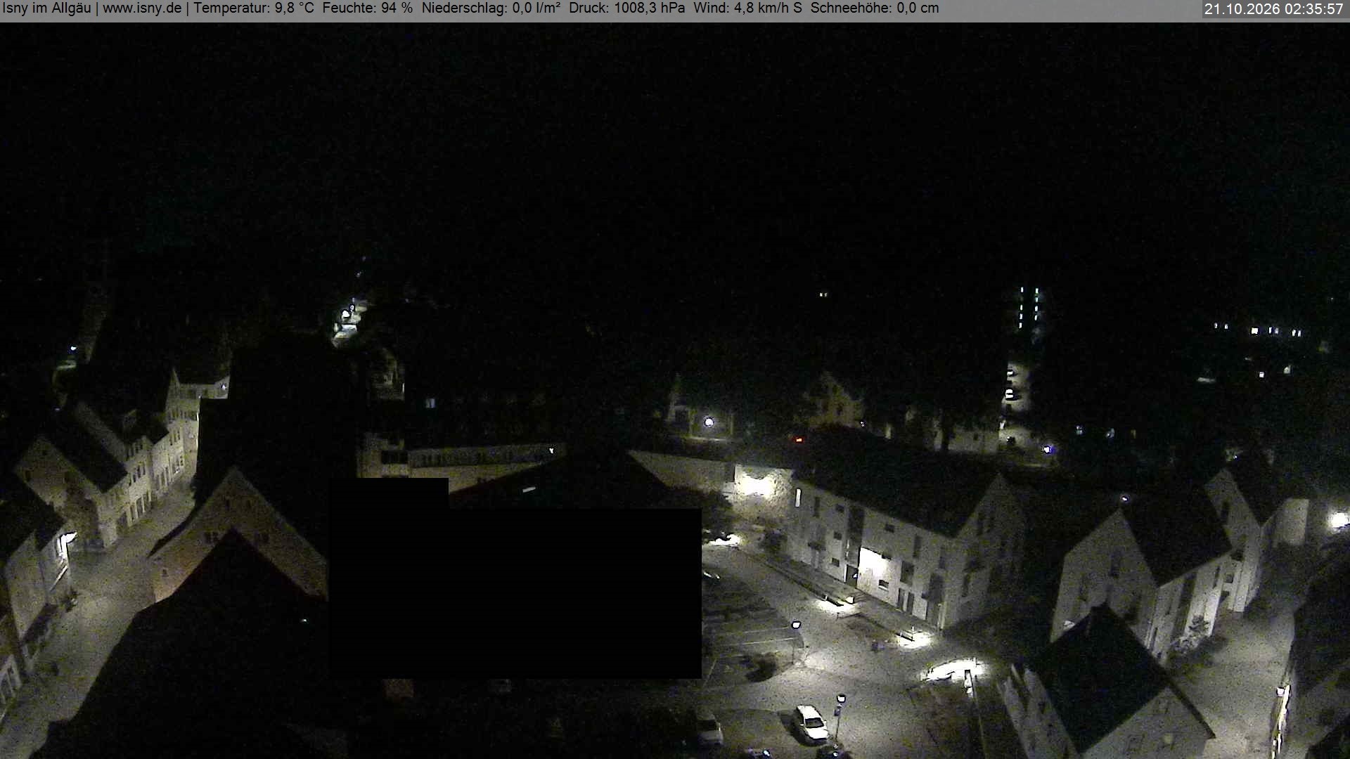 Archiv Foto Webcam Isny im Allgäu - Blick auf die Kirche St. Maria