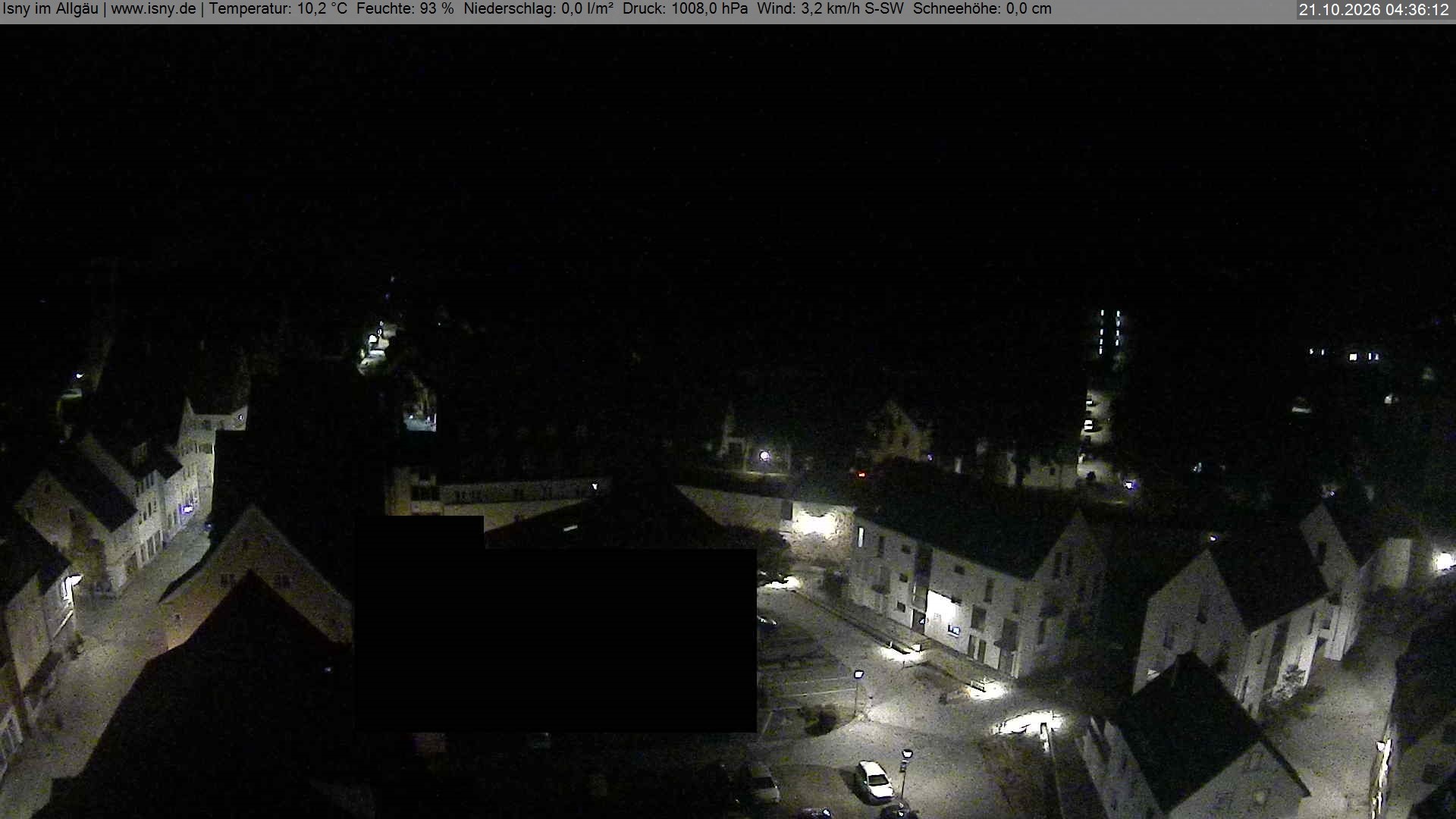 Archiv Foto Webcam Isny im Allgäu - Blick auf die Kirche St. Maria