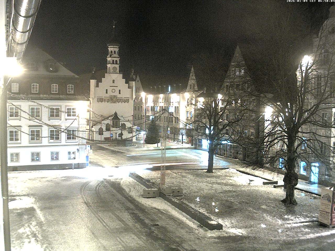 Archiv Foto Webcam Blick auf das Rathaus in Kempten
