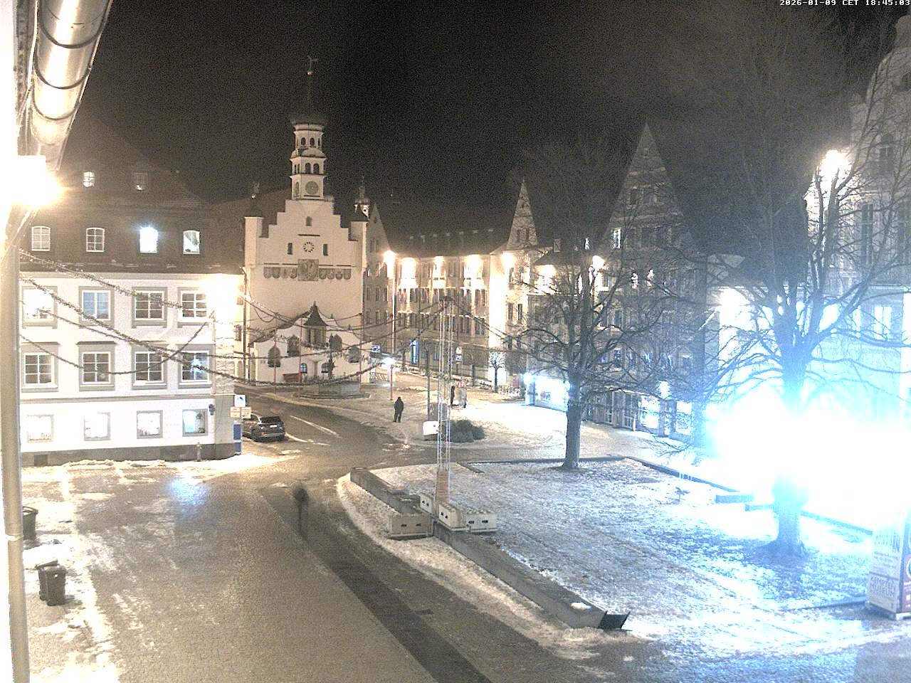 Archiv Foto Webcam Blick auf das Rathaus in Kempten