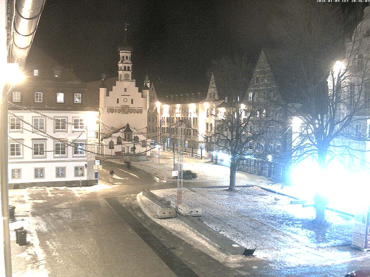 Archiv Foto Webcam Blick auf das Rathaus in Kempten