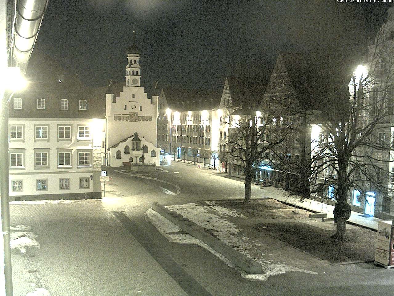 Archiv Foto Webcam Blick auf das Rathaus in Kempten