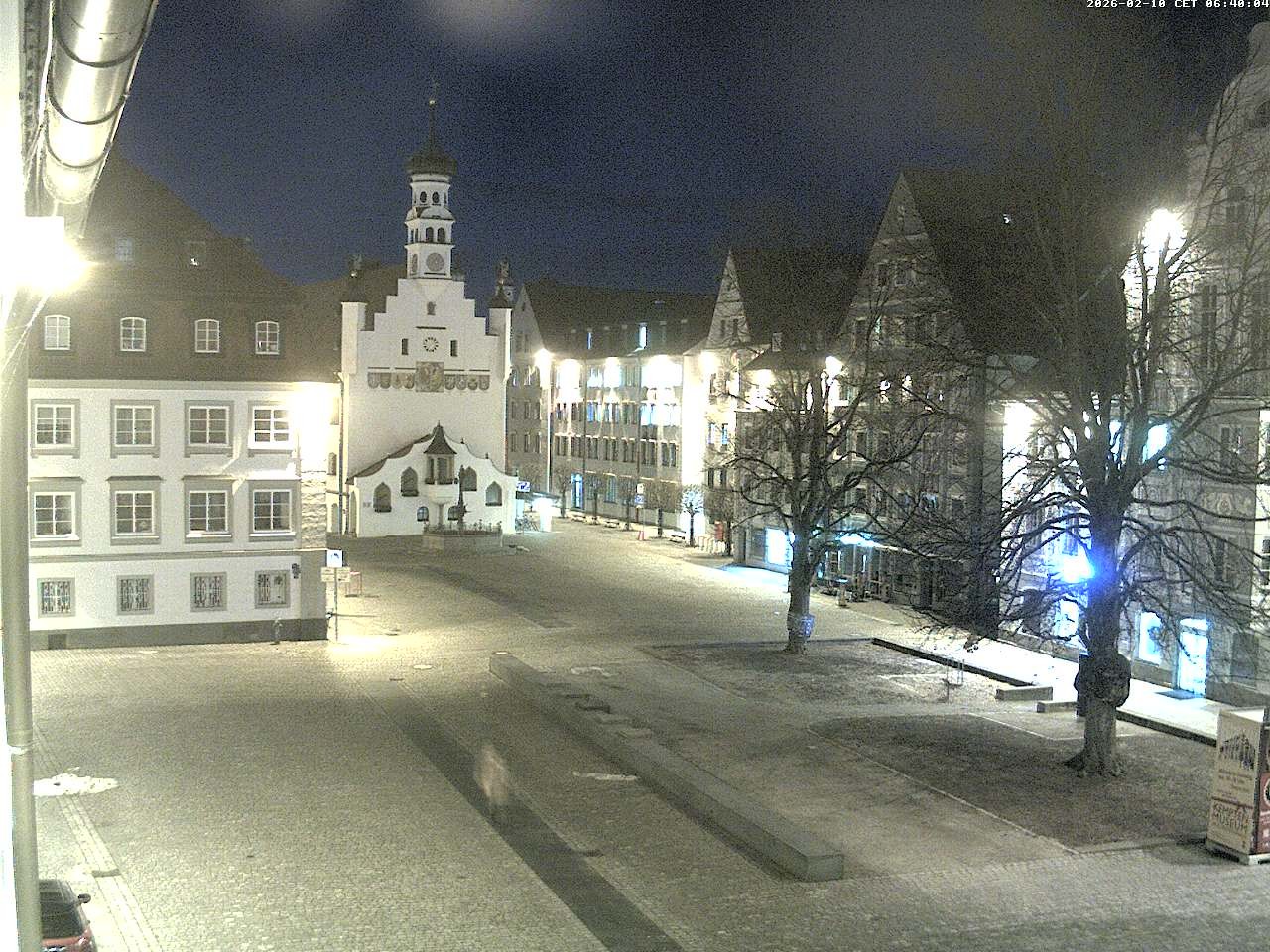 Archiv Foto Webcam Blick auf das Rathaus in Kempten