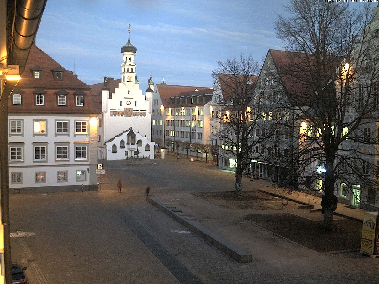 Archiv Foto Webcam Blick auf das Rathaus in Kempten