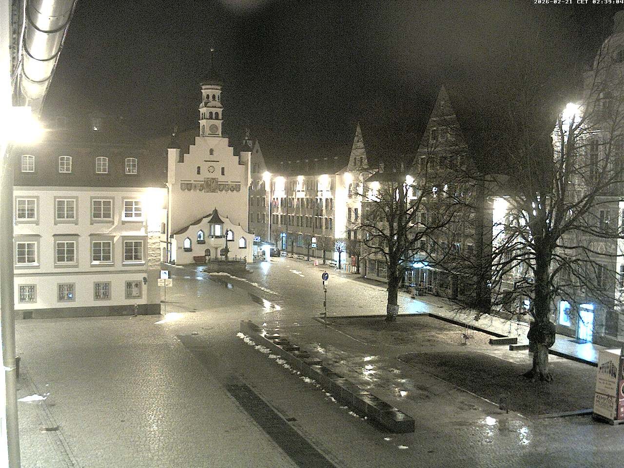 Archiv Foto Webcam Blick auf das Rathaus in Kempten