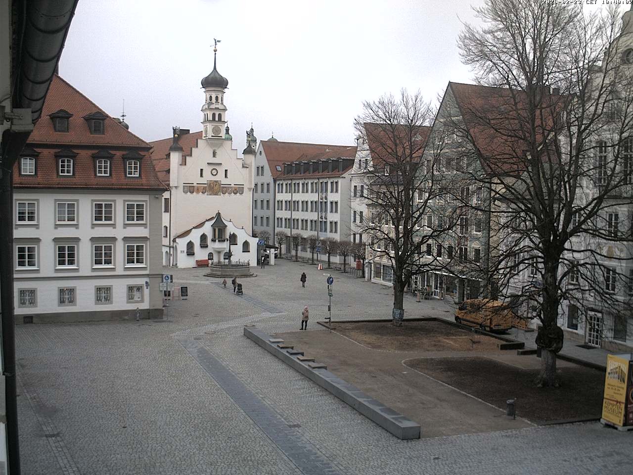 Archived image Webcam Town Hall - Kempten