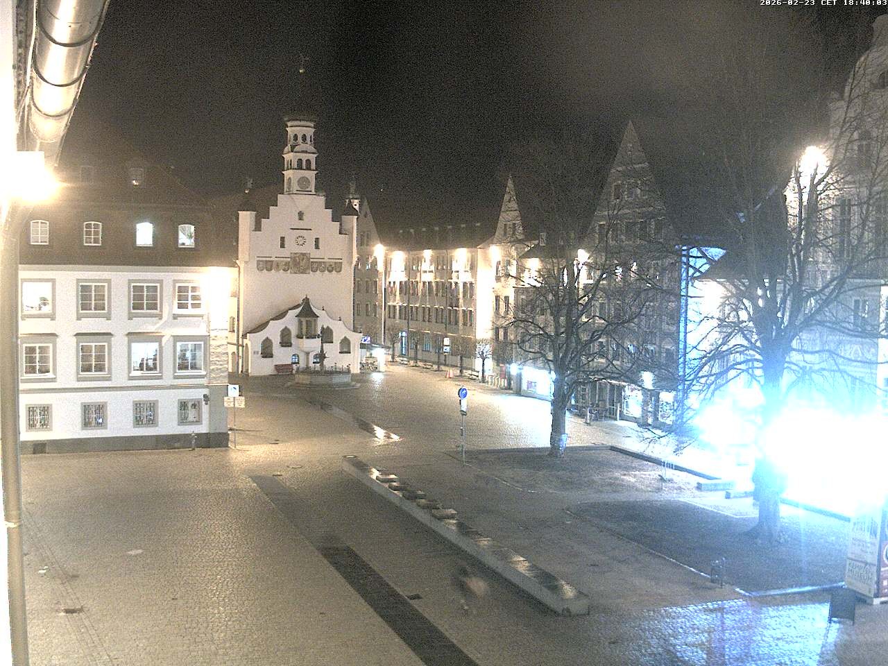 Archiv Foto Webcam Blick auf das Rathaus in Kempten