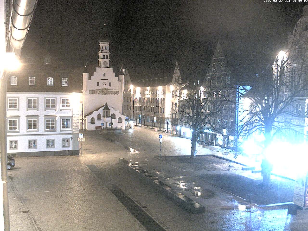 Archiv Foto Webcam Blick auf das Rathaus in Kempten