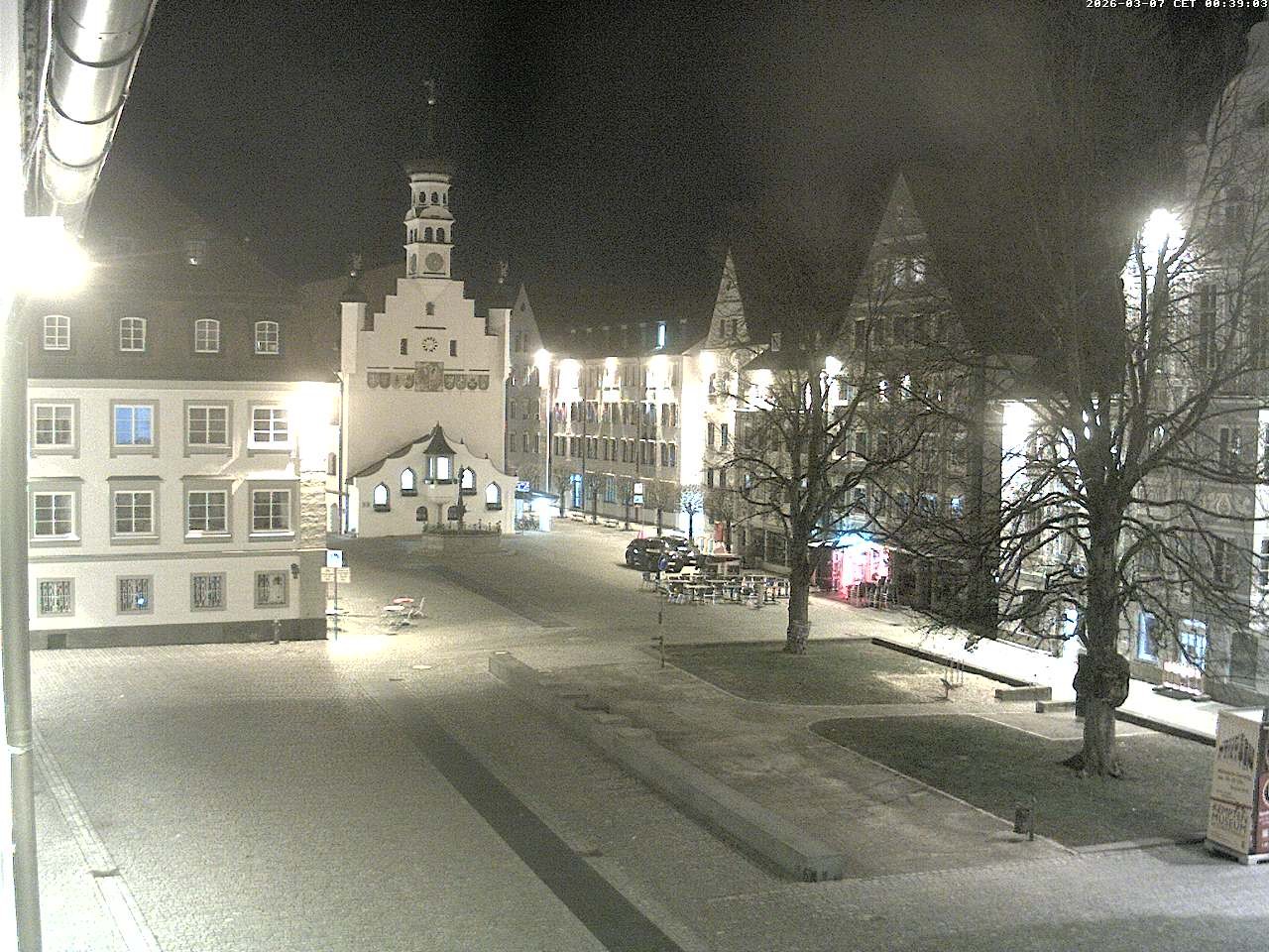 Archiv Foto Webcam Blick auf das Rathaus in Kempten