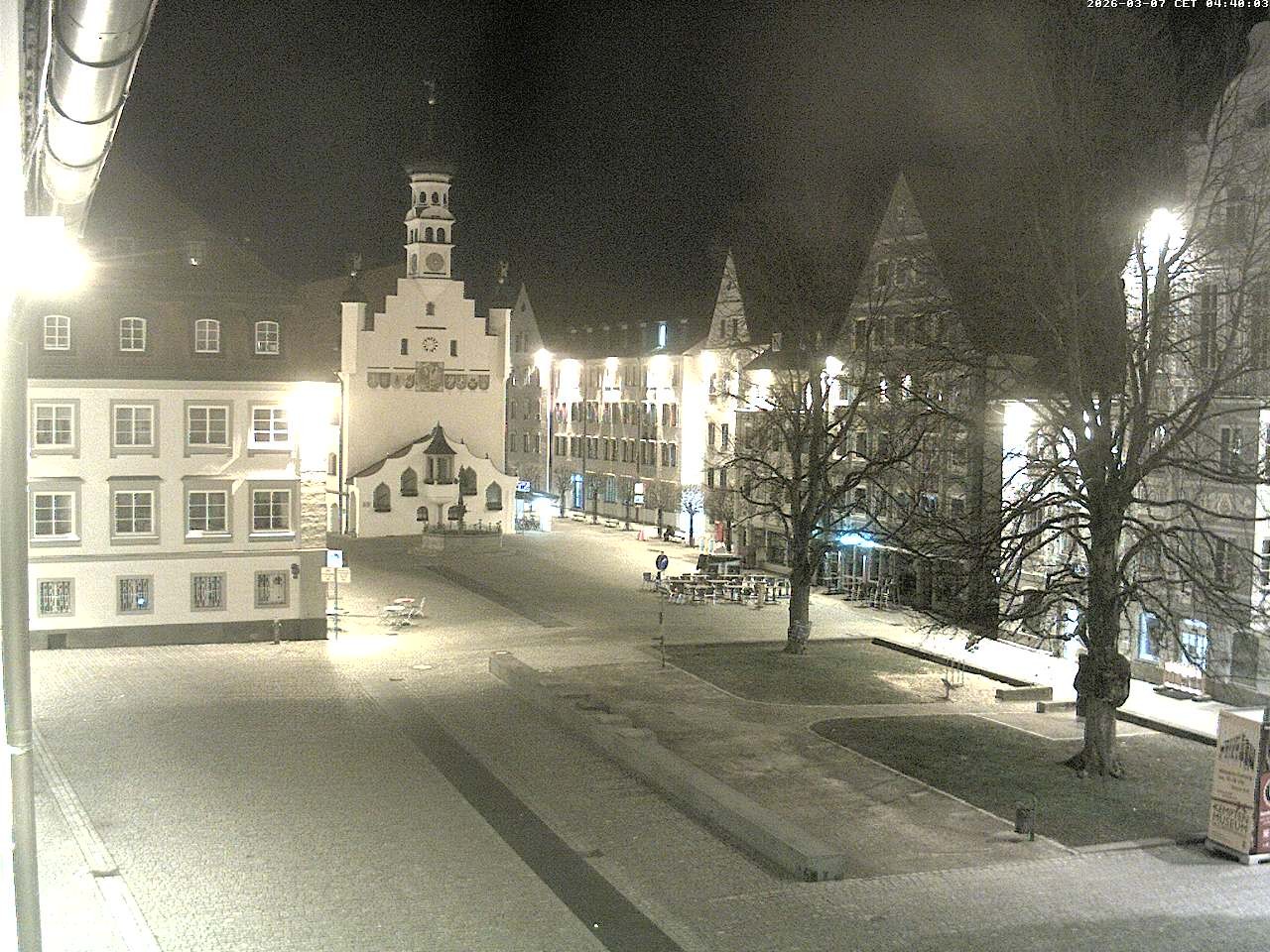 Archiv Foto Webcam Blick auf das Rathaus in Kempten