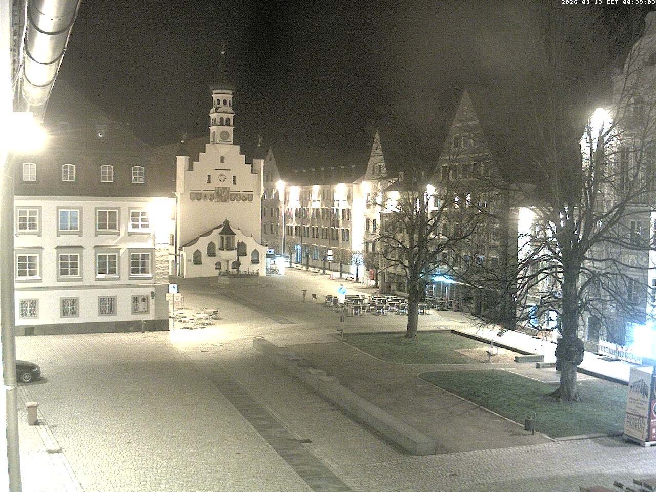 Archiv Foto Webcam Blick auf das Rathaus in Kempten