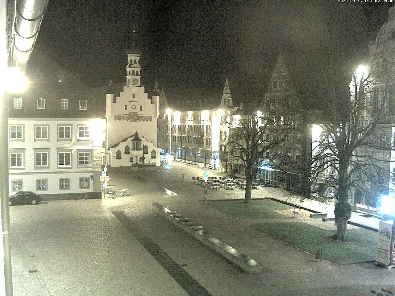 Archiv Foto Webcam Blick auf das Rathaus in Kempten