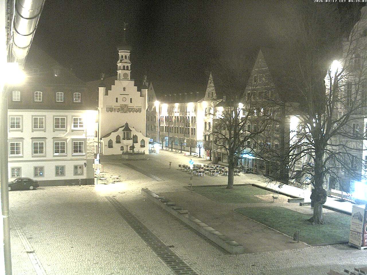 Archiv Foto Webcam Blick auf das Rathaus in Kempten