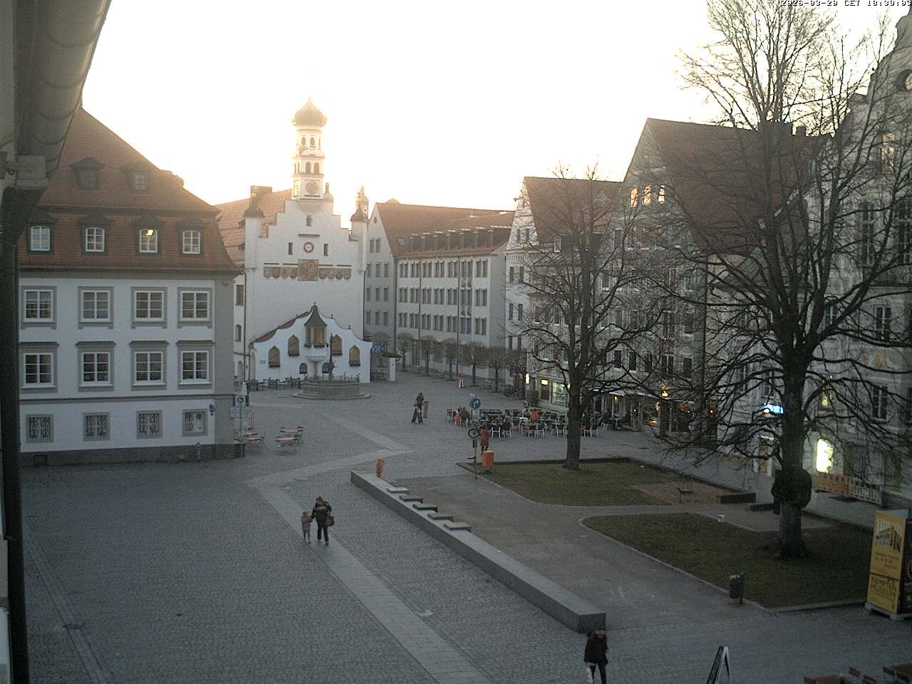 Archiv Foto Webcam Blick auf das Rathaus in Kempten