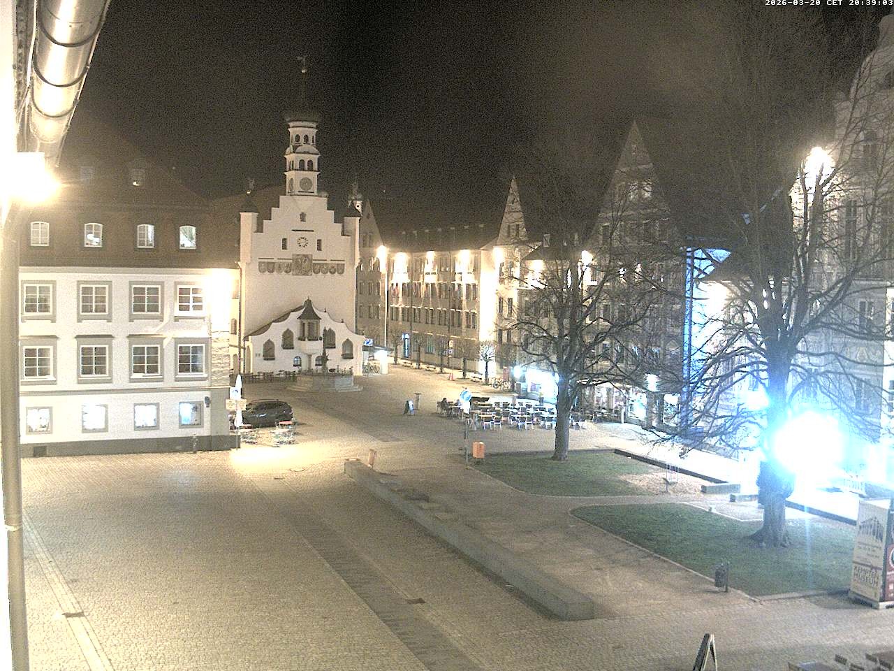 Archiv Foto Webcam Blick auf das Rathaus in Kempten