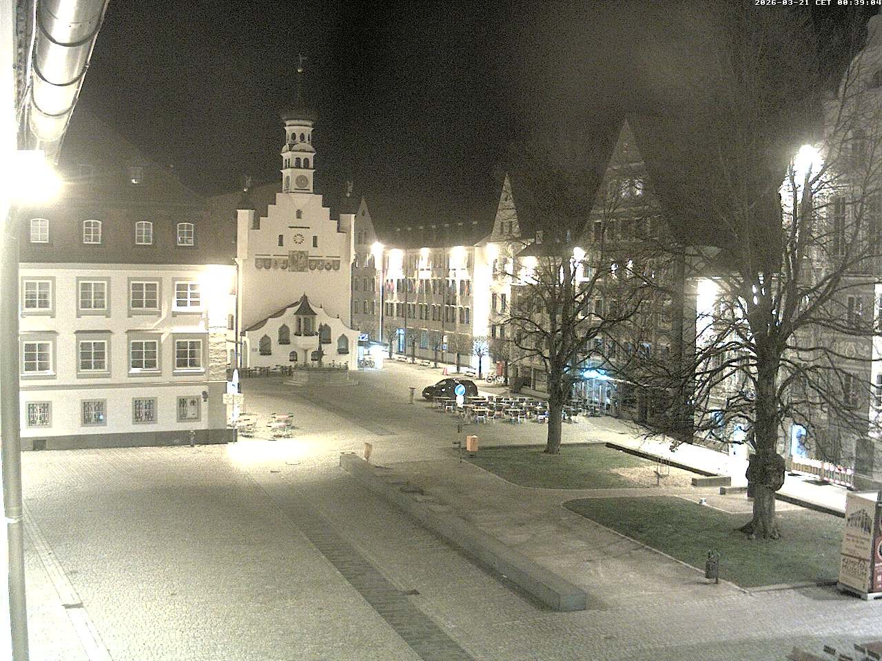 Archived image Webcam Town Hall - Kempten