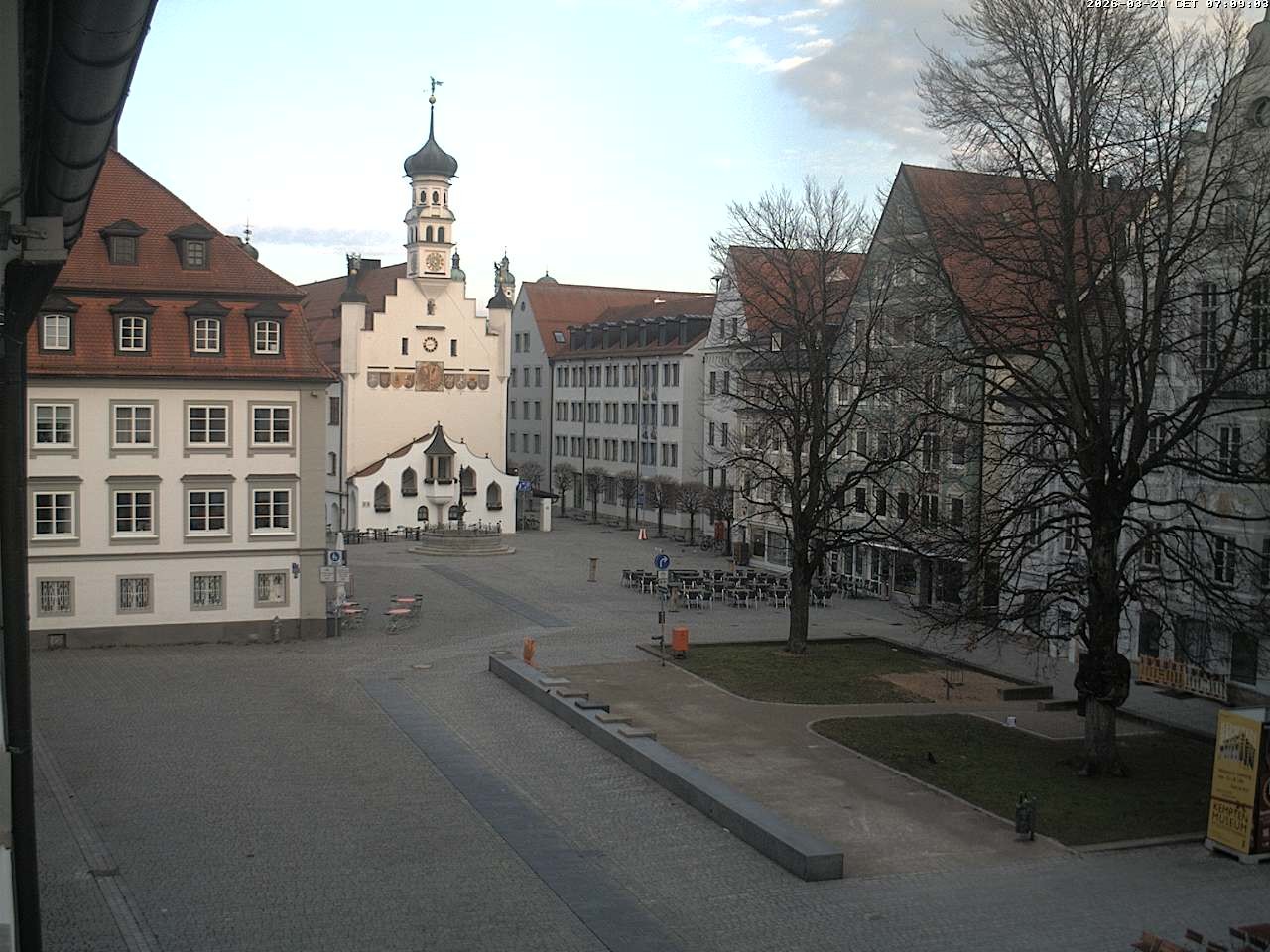 Archived image Webcam Town Hall - Kempten