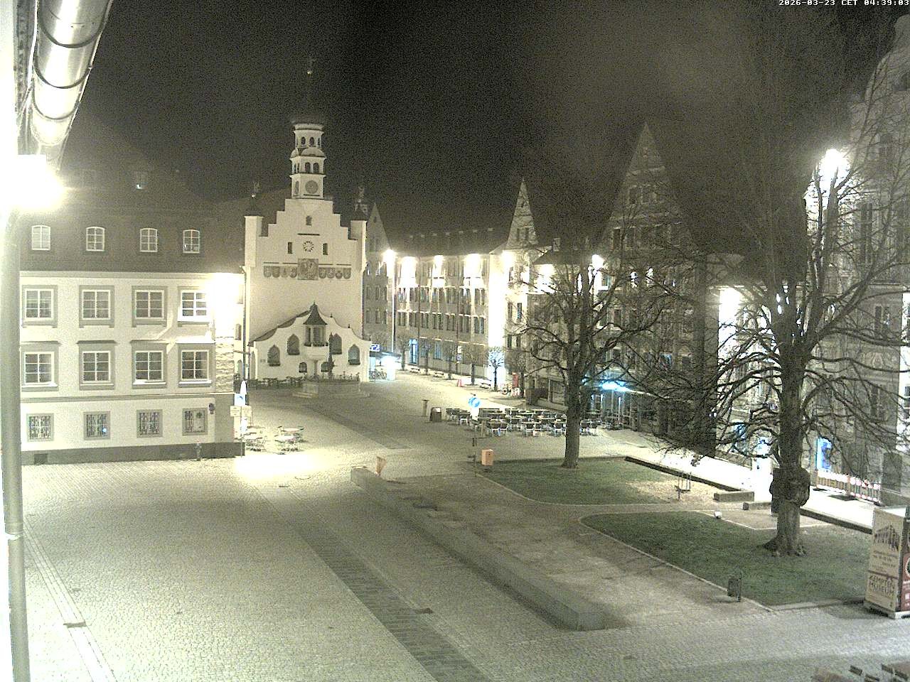 Archiv Foto Webcam Blick auf das Rathaus in Kempten