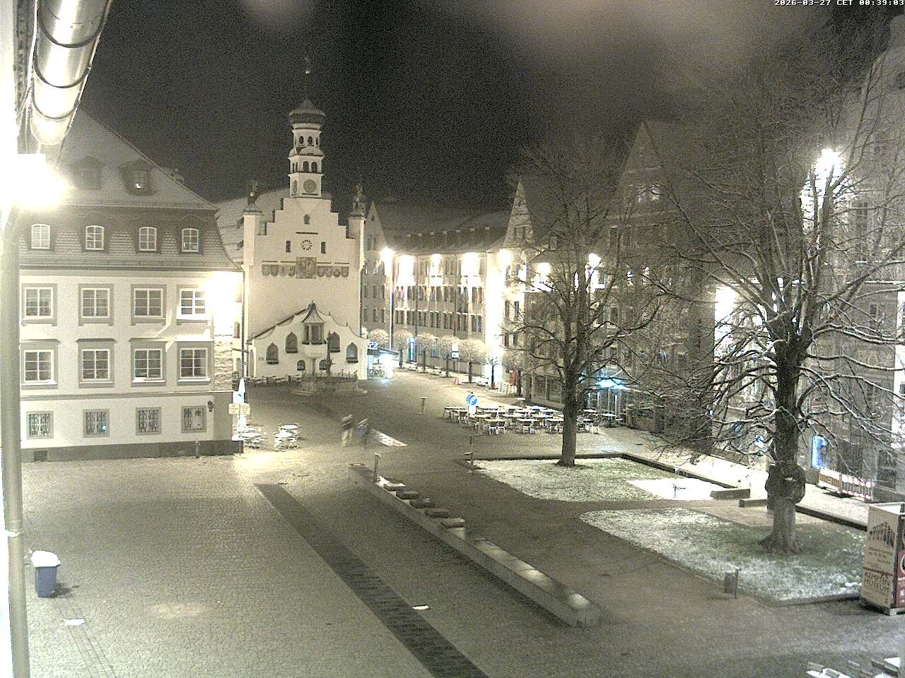Archiv Foto Webcam Blick auf das Rathaus in Kempten