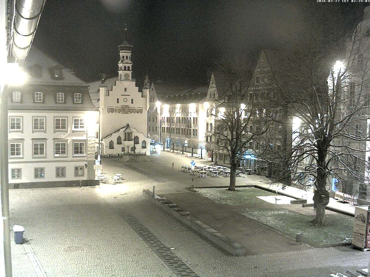 Archiv Foto Webcam Blick auf das Rathaus in Kempten