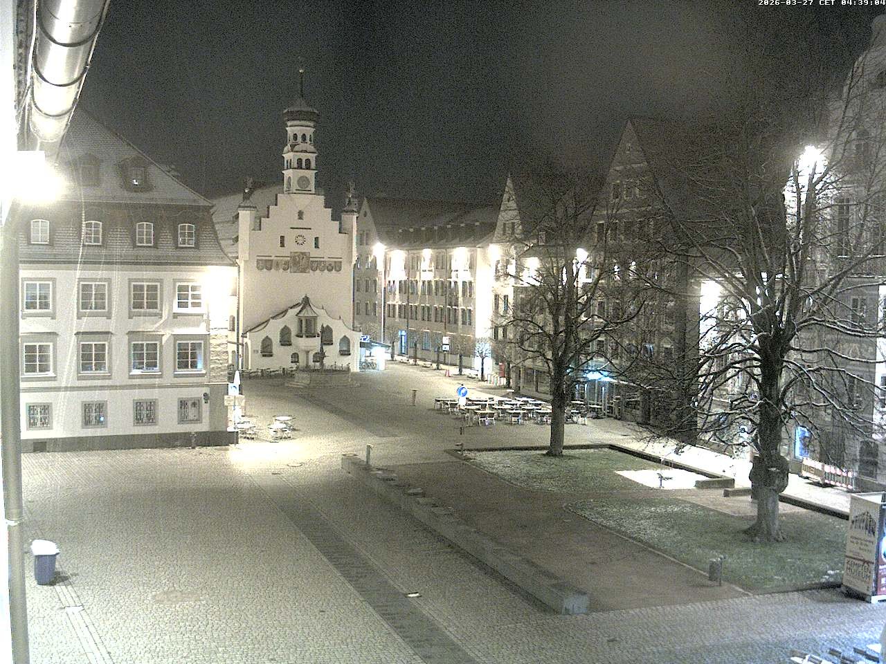 Archiv Foto Webcam Blick auf das Rathaus in Kempten