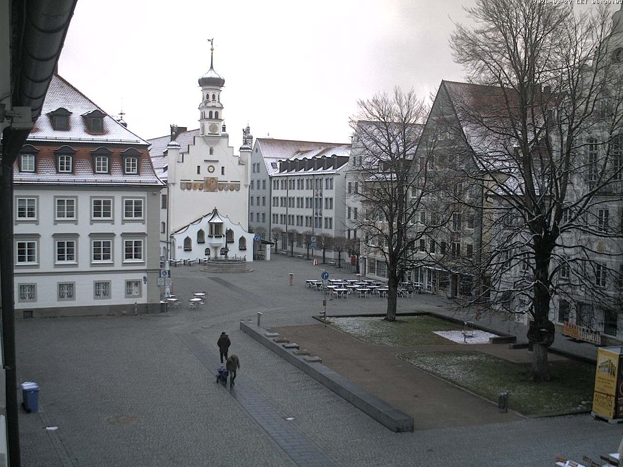 Archiv Foto Webcam Blick auf das Rathaus in Kempten